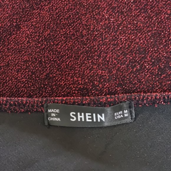 SheIn One Shoulder Glitter Dress With Choker - Picture 9 of 12